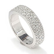 14K White Gold 1.40ct Diamond Band