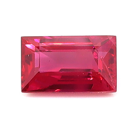 0.43 ct Baguette Natural Ruby : Rich Red