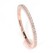 18K Rose Gold 0.33cttw Diamond Band