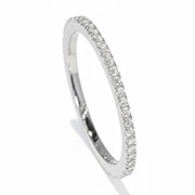 18K White Gold 0.33cttw Diamond Band