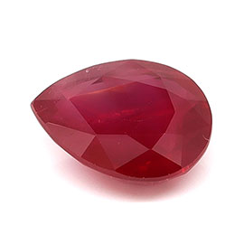 2.06 ct Pear Shape Natural Ruby : Rich Red