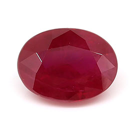2.07 ct Oval Natural Ruby : Rich Red