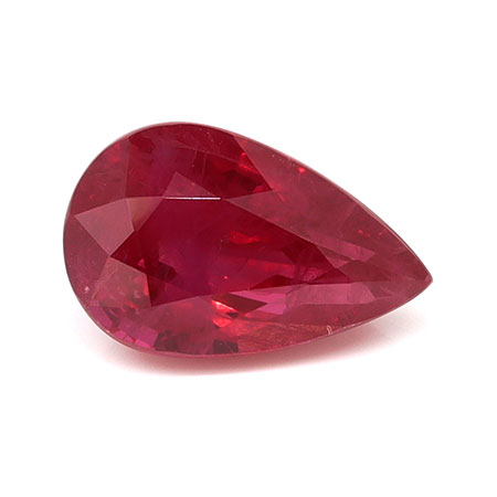 3.10 ct Pear Shape Natural Ruby : Pigeon Blood Red