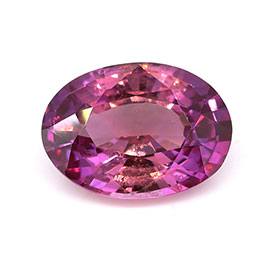 1.08 ct Oval Natural Pink Sapphire : Fine Purple Pink