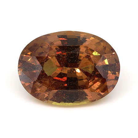 1.56 ct Oval Natural Yellow Sapphire : Orangish Pink - Padparadscha