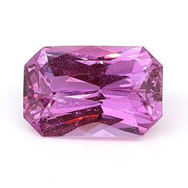 1.77 ct Radiant Natural Pink Sapphire : Deep Rich Pink