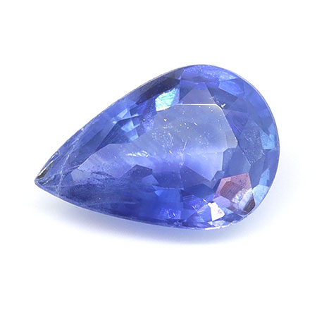 0.62 ct Pear Shape Natural Blue Sapphire : Cornflower Blue