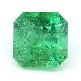 0.62 ct Emerald Cut Natural Emerald : Grass Green