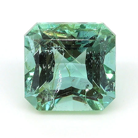 0.57 ct Emerald Cut Natural Emerald : Fine Green