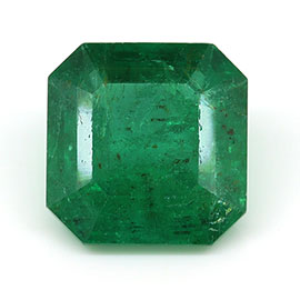 1.23 ct Emerald Cut Natural Emerald : Grass Green