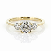14K Yellow Gold 0.68cttw Diamond Ring
