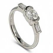 14K White Gold 0.70cttw Diamond Ring