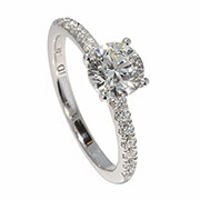 14K White Gold 1.70cttw Lab Grown Diamond Ring