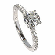 14K White Gold 1.28cttw Lab Grown Diamond Ring