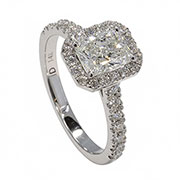 14K White Gold 1.50cttw Diamond Ring