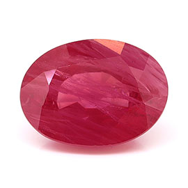 2.07 ct Oval Natural Ruby : Pinkish Red