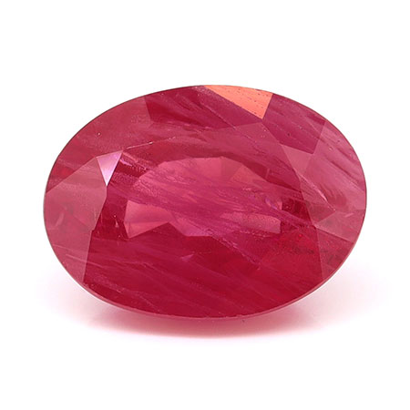 2.07 ct Oval Natural Ruby : Pinkish Red