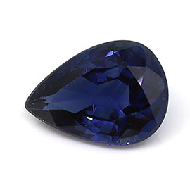 0.44 ct Pear Shape Natural Blue Sapphire : Rich Blue