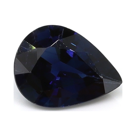 0.86 ct Pear Shape Natural Blue Sapphire : Darkish Blue