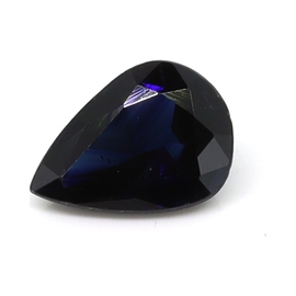 0.72 ct Pear Shape Natural Blue Sapphire : Deep Blue