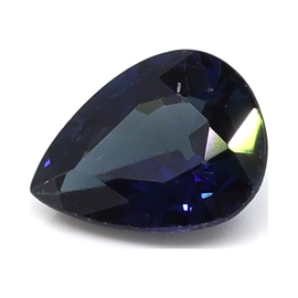 0.77 ct Pear Shape Natural Blue Sapphire : Deep Blue