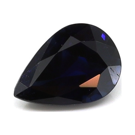 0.84 ct Pear Shape Natural Blue Sapphire : Deep Blue