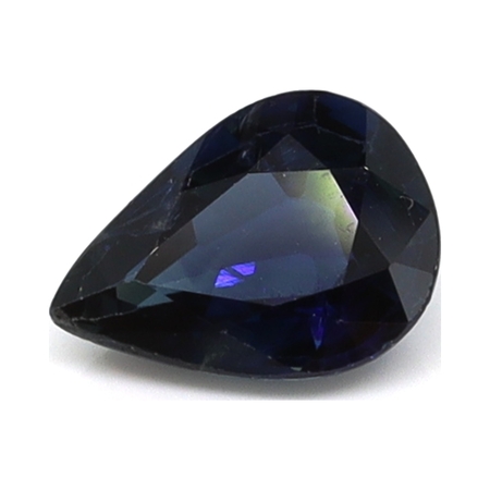 0.86 ct Pear Shape Natural Blue Sapphire : Rich Blue