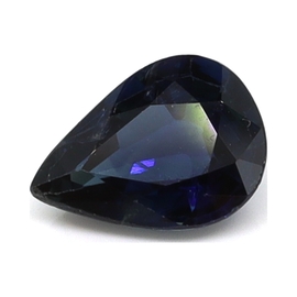 0.86 ct Pear Shape Natural Blue Sapphire : Rich Blue
