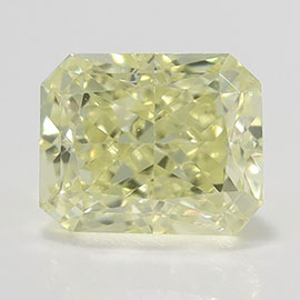 0.42 ct Radiant Natural Diamond : Fancy Intense Yellow / VS2
