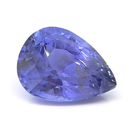 3.10 ct Pear Shape Natural Blue Sapphire : Cornflower Blue