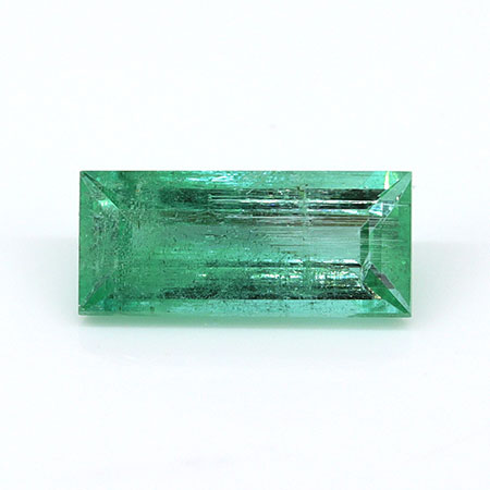 0.70 ct Baguette Natural Emerald : Light Green