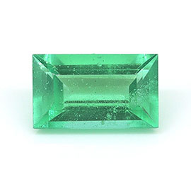 0.35 ct Baguette Natural Emerald : Light Green
