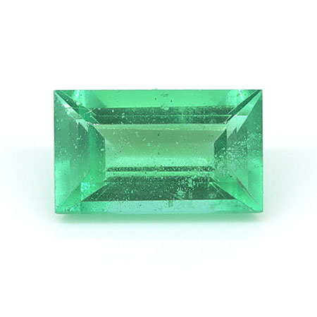 0.35 ct Baguette Natural Emerald : Light Green