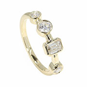 14K Yellow Gold 0.66cttw Diamond Ring