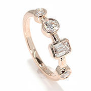 14K Rose Gold 0.66cttw Diamond Ring