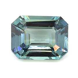 1.05 ct Emerald Cut Natural Blue Sapphire : Cornflower Blue