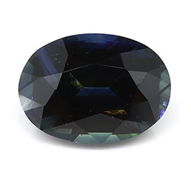 2.67 ct Oval Natural Blue Sapphire : Darkish Blue