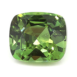 1.57 ct Cushion Cut Natural Green Sapphire : Green