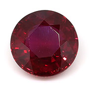 1.30 ct Red Round Natural Ruby