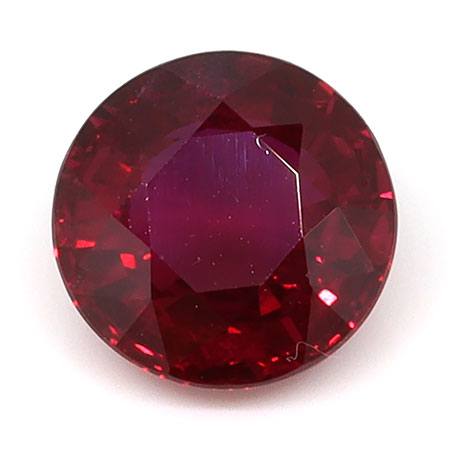 1.30 ct Round Natural Ruby : Red