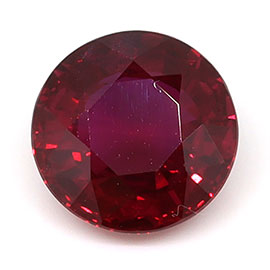 1.30 ct Round Natural Ruby : Red