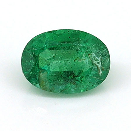 0.36 ct Oval Natural Emerald : Grass Green