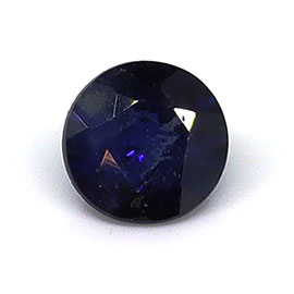 0.21 ct Round Natural Blue Sapphire : Darkish Blue