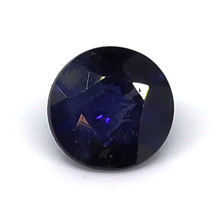 0.21 ct Round Natural Blue Sapphire : Darkish Blue