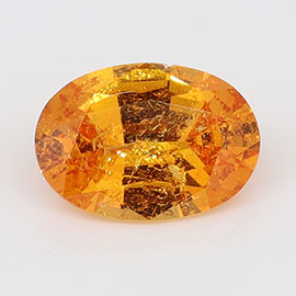 0.90 ct Oval Natural Spessartite Garnet : Rich Orange