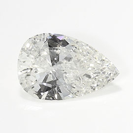 0.77 ct Pear Shape Natural Diamond : I / SI2