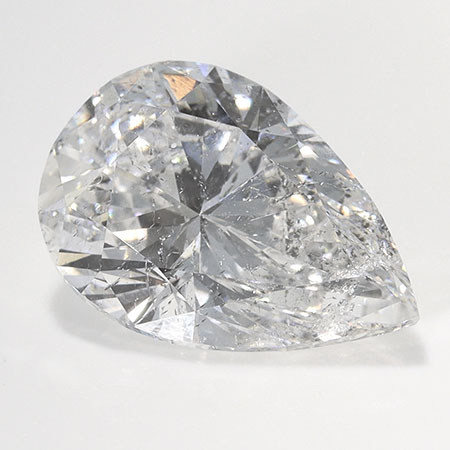 1.75 ct Pear Shape Natural Diamond : E / SI2