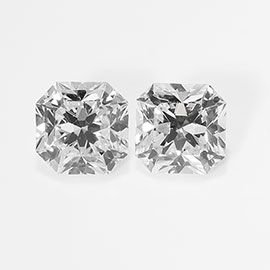 0.85 cttw Pair of Radiant Natural Diamonds : F / VVS2