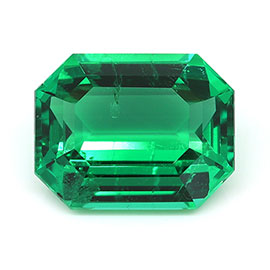 3.24 ct Emerald Cut Natural Emerald : Intense Green