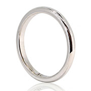 14K White Gold Band